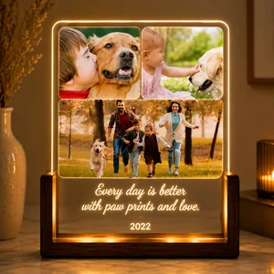 Personalized Memory Photo Lamp – Custom Acrylic LED Frame with Your Images