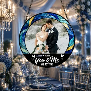You & Me We Got This Suncatcher, Custom Wedding Couple Photo Gift