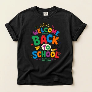 Welcome Back to School – Colorful Fun Learning Typography Design