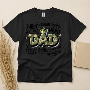 Strong Loving Dad Hero Protector T-Shirt