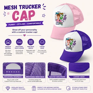 Personalized Game Over Back To School Mesh Trucker Cap – Custom Name Snapback Hat