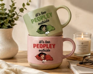 Custom Pottery Mug Its Too Peopley Outside Personalized Pet Lover Gift