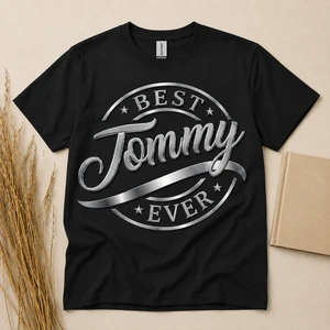 "Best Dad Ever" Shirt - Personalized Typography Design