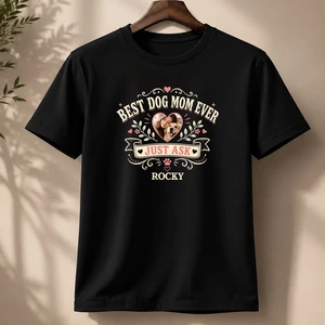 Best Dog Dad/Mom Ever Personalized Dog Photo Shirt