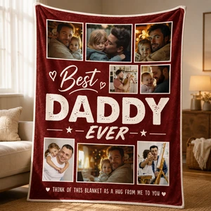 Custom Photo You Are My Greatest Gift - Family Personalized Custom Blanket - Gift For Dad, Mom
