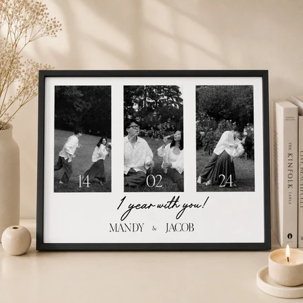 Every Moment, Every Memory – Personalized Couple Photo Poster, Custom Anniversary Print, Relationship Timeline Wall Art, Wedding Memory Poster, Personalized Photo Gift For Couples