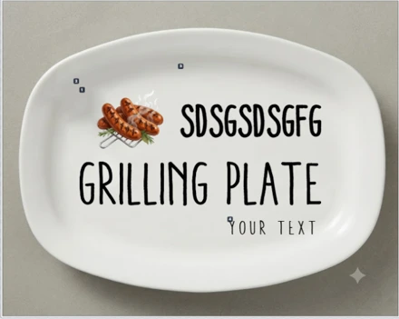 Dad Serves Love Daily - Personalized Grilling Platter - Father'S Day Gifts For Husband, Dad, Daddy, Papa, Grandpa