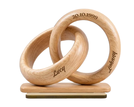 Custom 2-Layer Wooden Plaque, Romantic Heart Keepsake For Him, Her & Couple Living Room Display