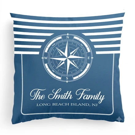 Custom Boat Name, Nautical, Anchor - Personalized Pillows