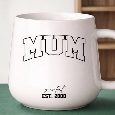 Custom Photo Pencil Sketch Dad Mom New Parents Est - Personalized Tapered Mug