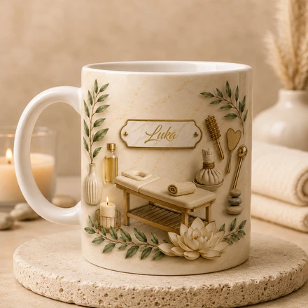 Massage Therapist Art Of Healing, Coffee Mug, Gift For Spa Lovers