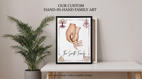 Gallery wall canvas art arrangement