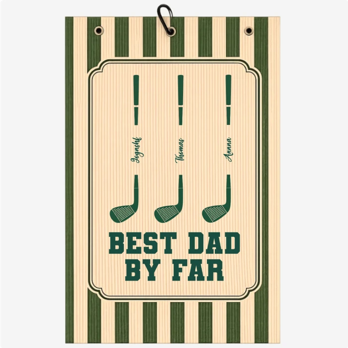 Custom Golf Towel - Personalized Father'S Day Birthday Golf Gifts For Dad, Grandpa - Keep Calm & Golf On