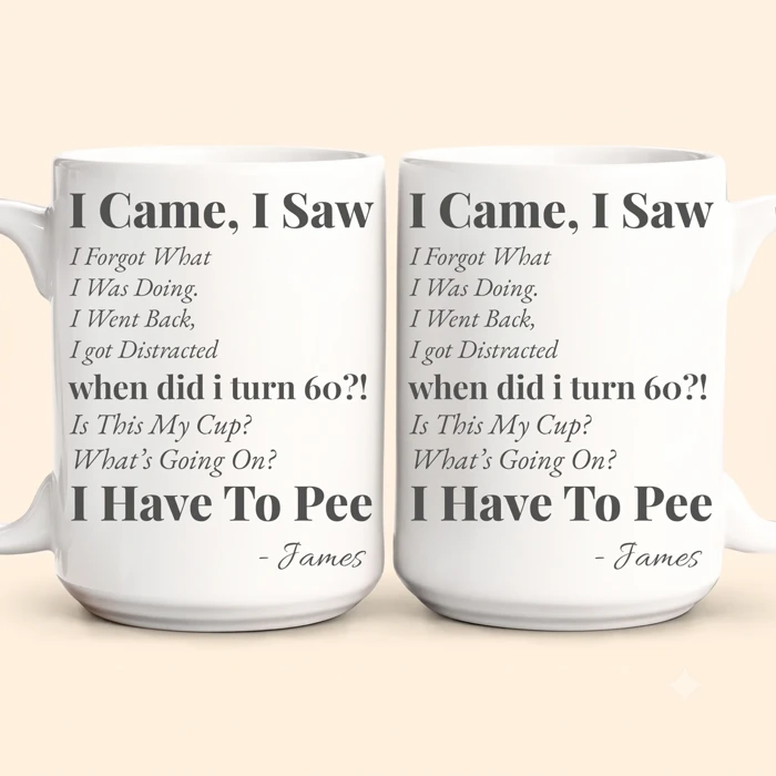 Funny Mug - Old Age Birthday Gifts For Mother, Father, Grandma, Grandpa - Personalized Mug Gift For Dad - Gift For Dad - Gift For Grandpa