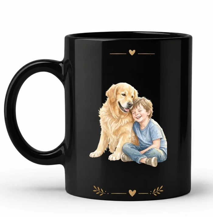 Custom Photo Watercolor Mug – Personalized Coffee Mug Gift