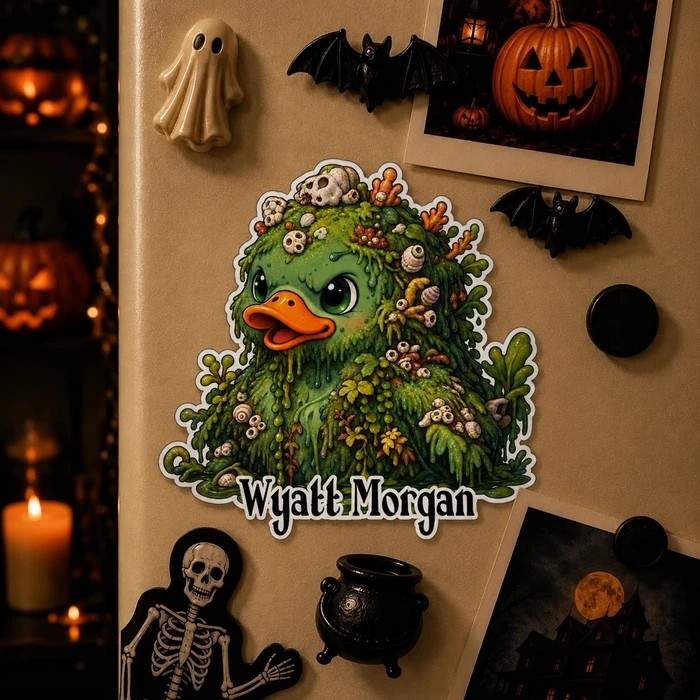Personalized Creature Magnet Custom Name, Creepy Cute Monster Fridge Magnet, Choose Your Style, Spooky Woodland Keepsake Gift